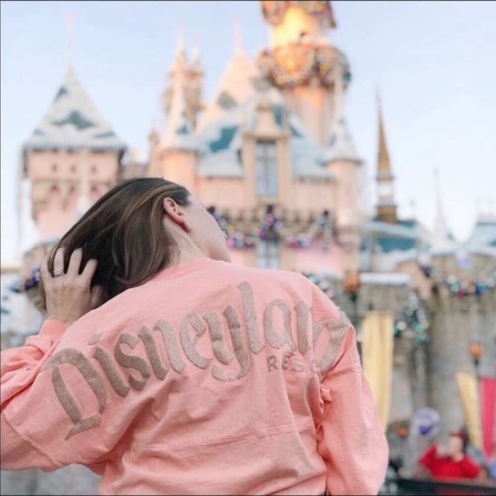 Disneyland Resort Peach Gold Long sleeve Spirit Jersey